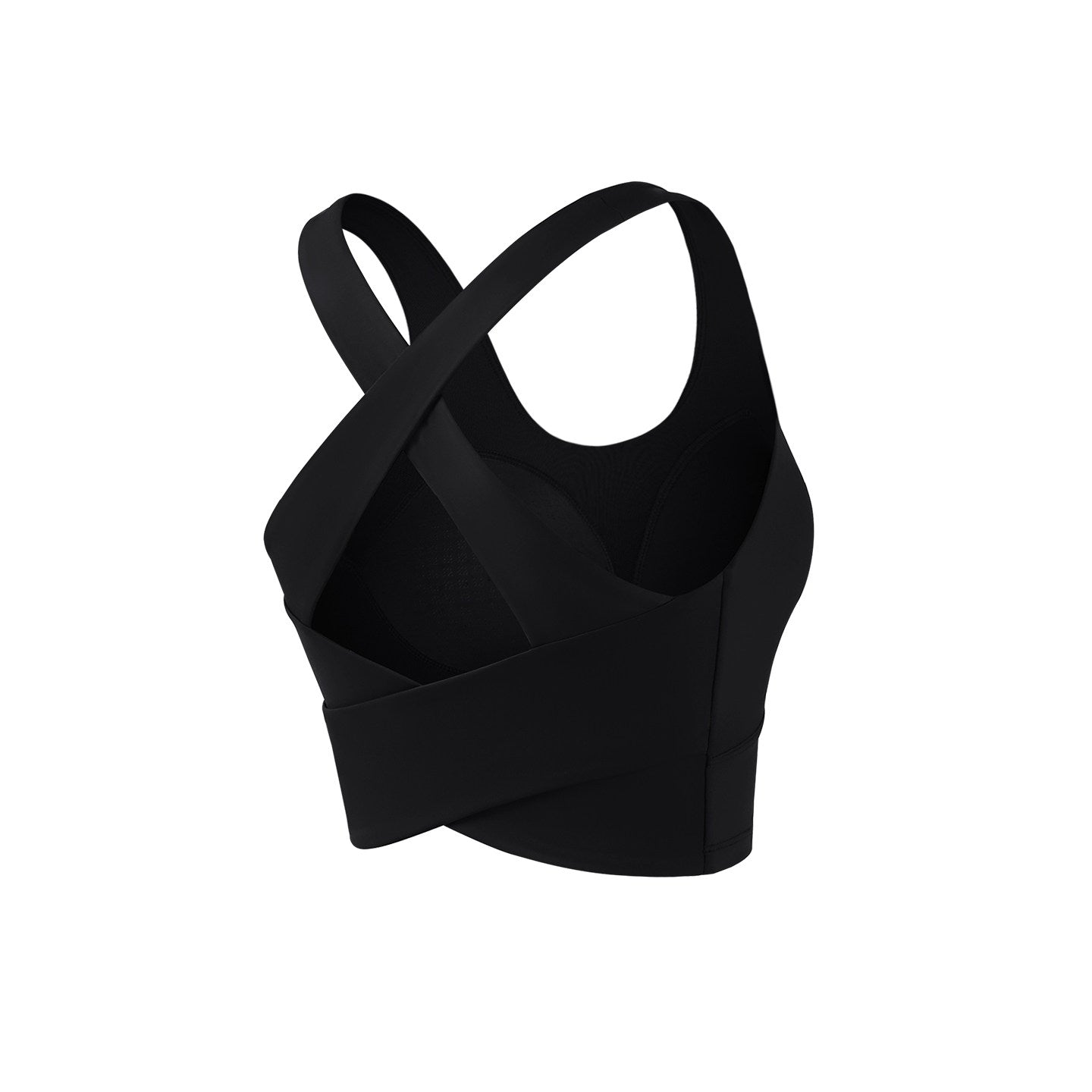 Shockproof sports bra with wide shoulder straps