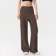 Loose straight quick-drying high-waisted sports trousers