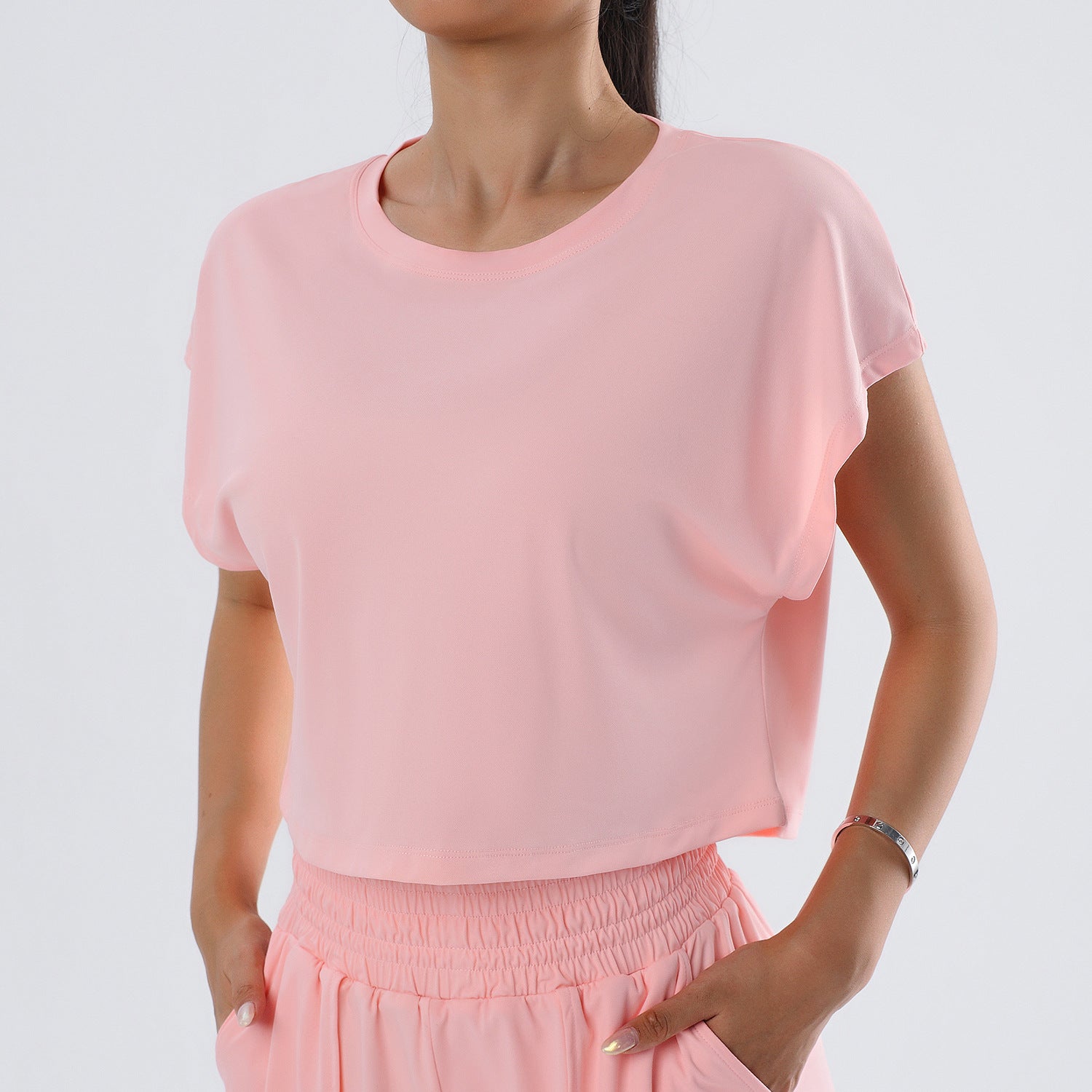 Casual simplicity quick-drying short sleeves