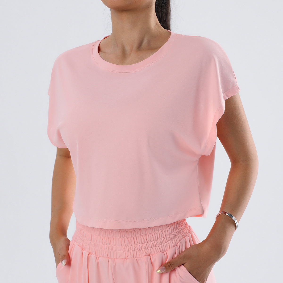 Casual simplicity quick-drying short sleeves