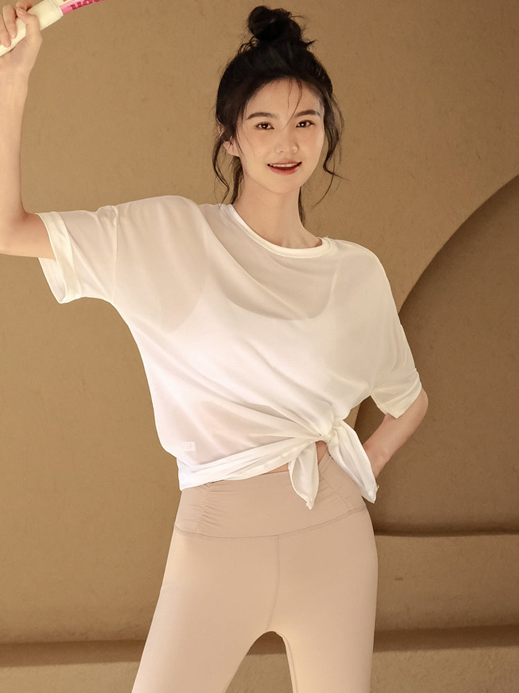 Sun protection quick-drying short sleeves