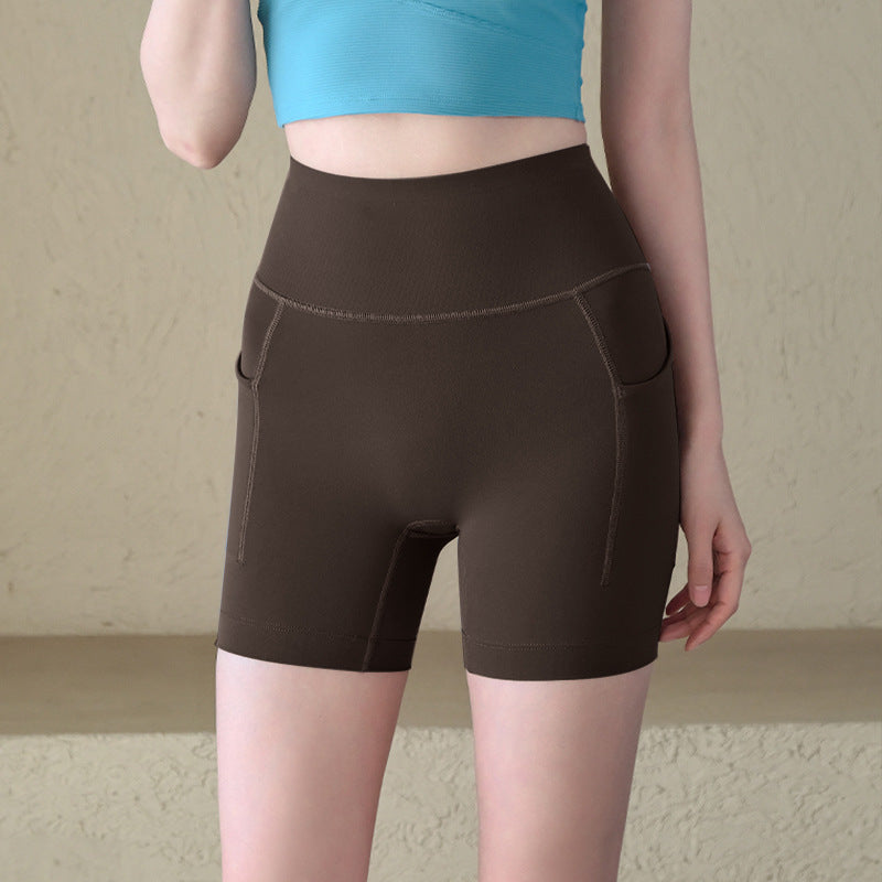 High-stretch Lycra Athletic Training Fitness Cycling Pants Quarters