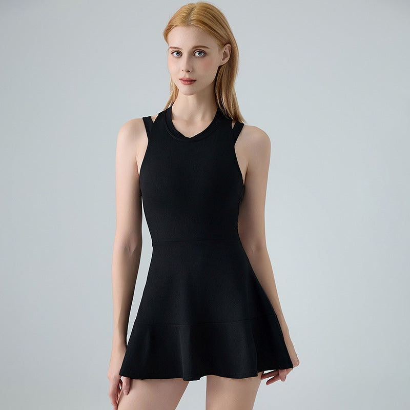 Summer fitness sleeveless sports dress