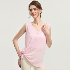 Summer cut-out beautiful back breathable yoga suit cover-up