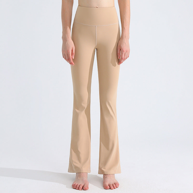 High elastic lycra butt lift flared pants