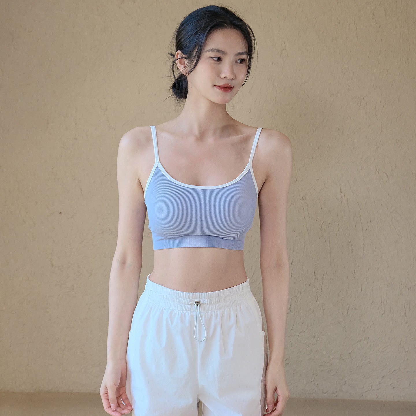 High-end sexy skin-friendly all-in-one fitness shockproof gathered sports beauty back bra