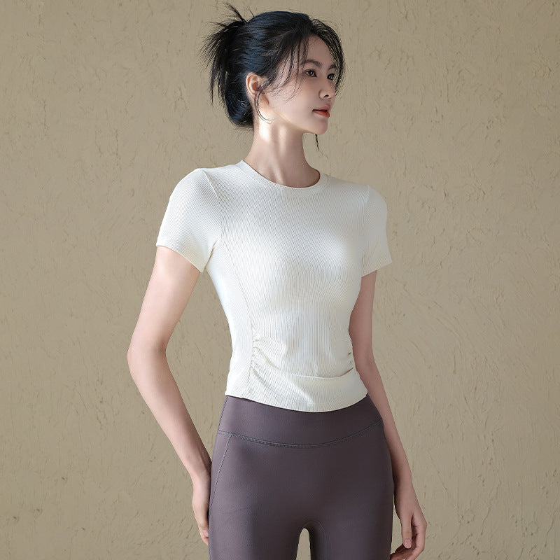 Slim slimming running sports training fitness T-shirt short sleeves