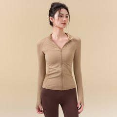 Fall yoga running fitness jacket