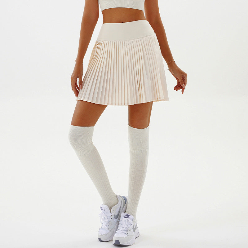Flowing yoga pleated skirt