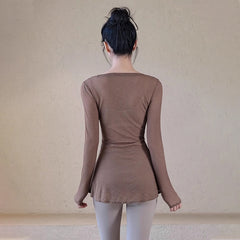 Thin breathable slimming sports cover-up