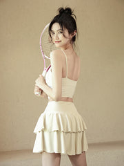 Anti-exposure fitness skirt
