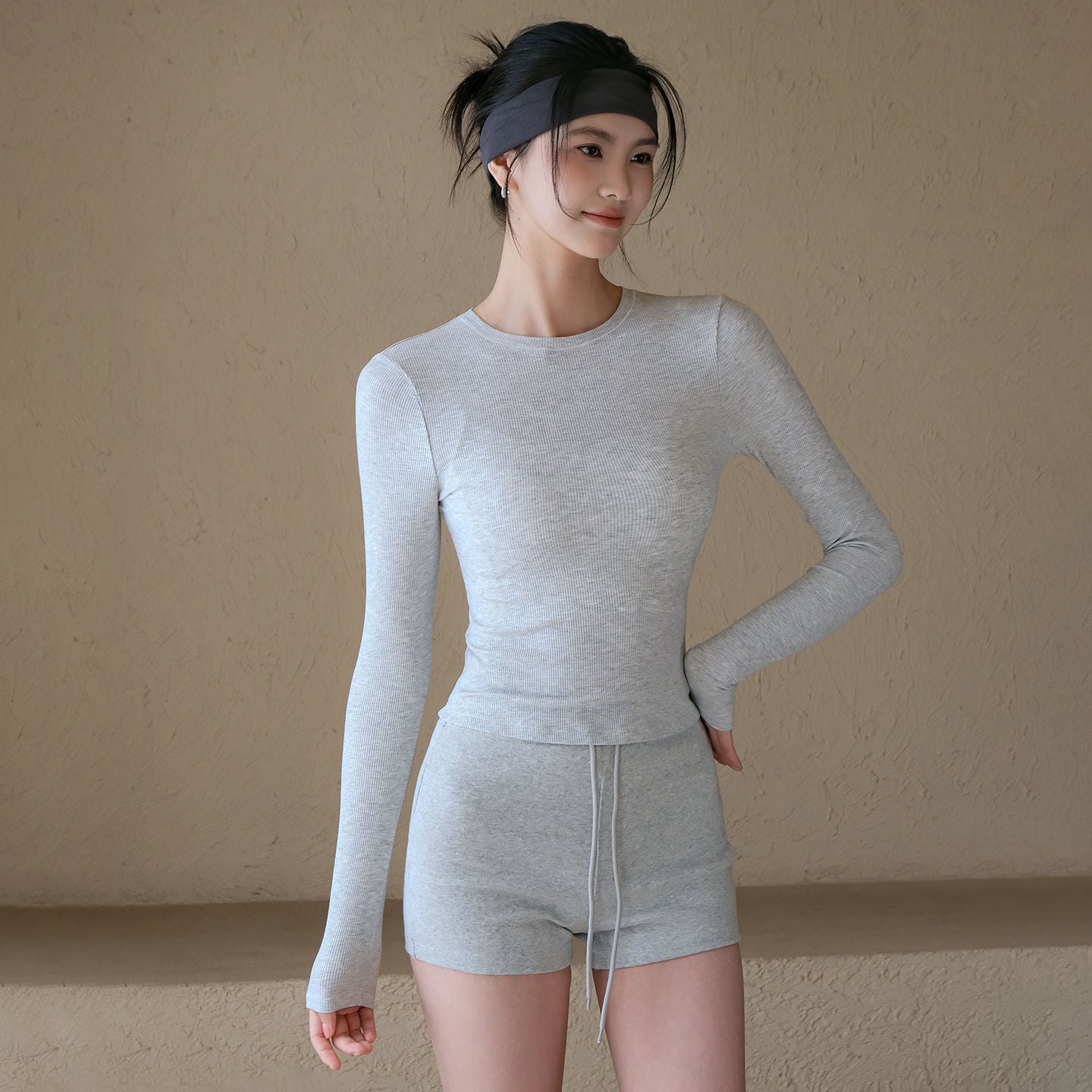 New high-elasticity slim and breathable sports T-shirt for autumn