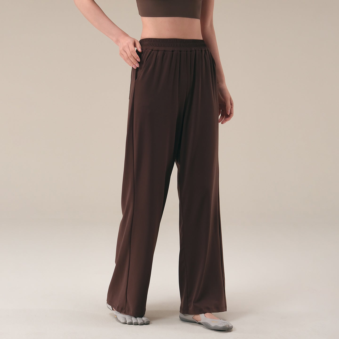 New casual loose straight slimming wide-leg pants