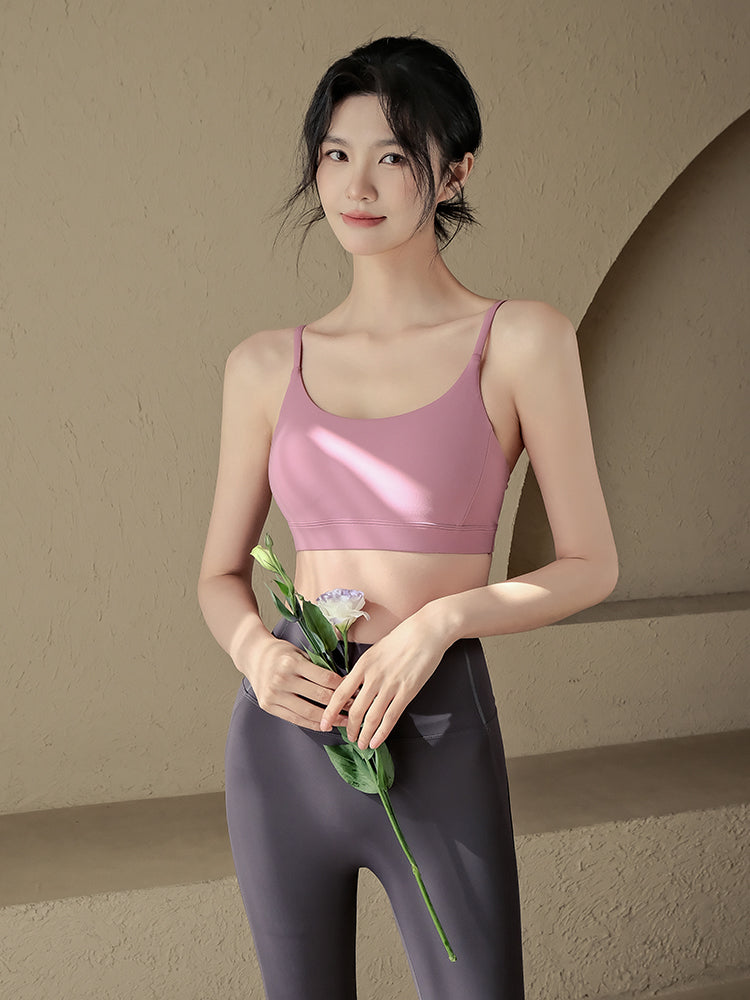 Thin strap sports bra