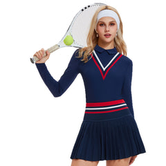 Lapel quick-drying fake two-piece sports fitness golf top