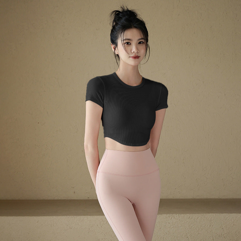 Striped Mesh Top