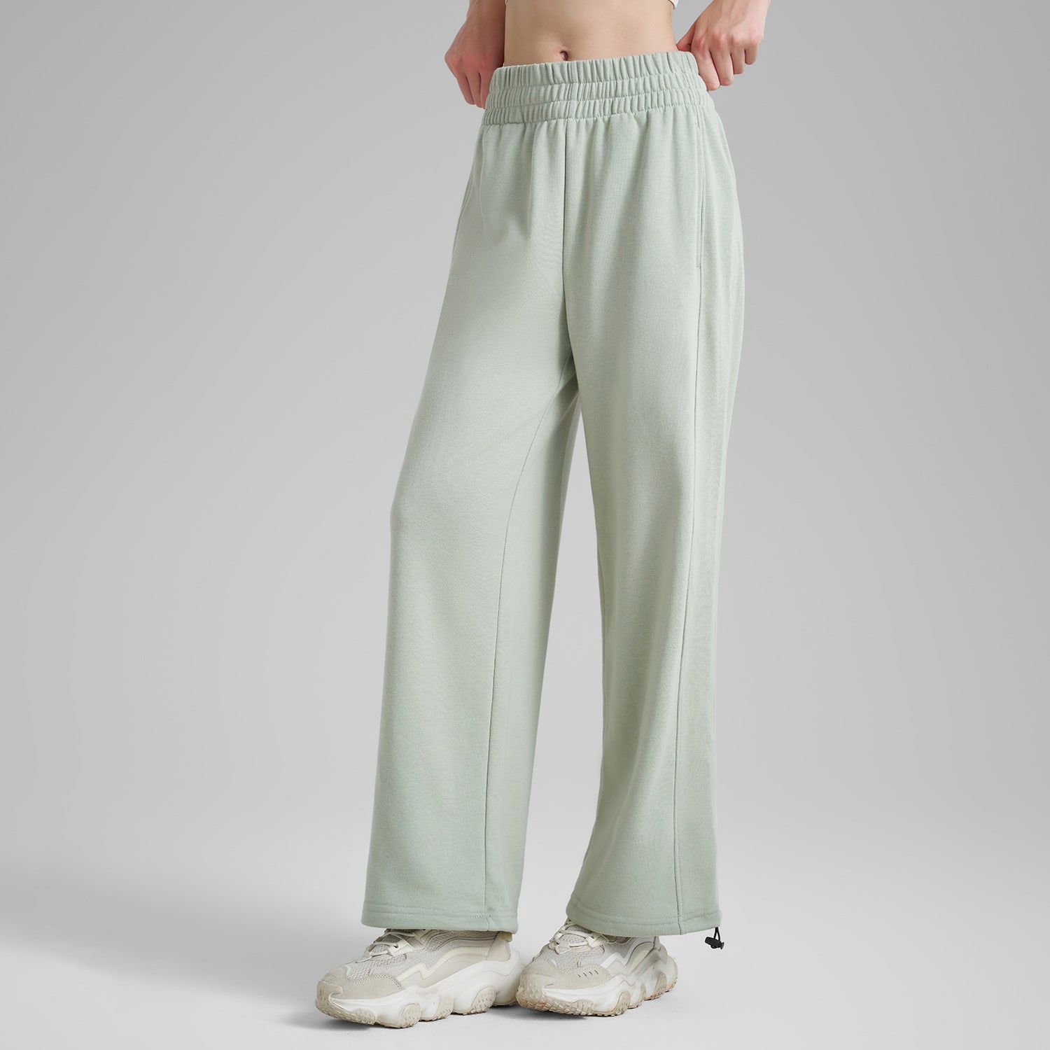 New casual leg high-waisted straight wide-leg sweatpants