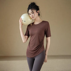 Thin slimming sports short-sleeved T-shirt