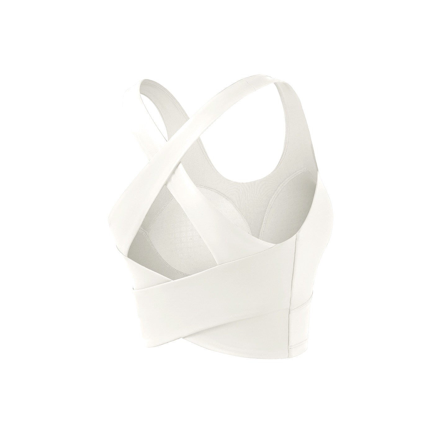Shockproof sports bra with wide shoulder straps