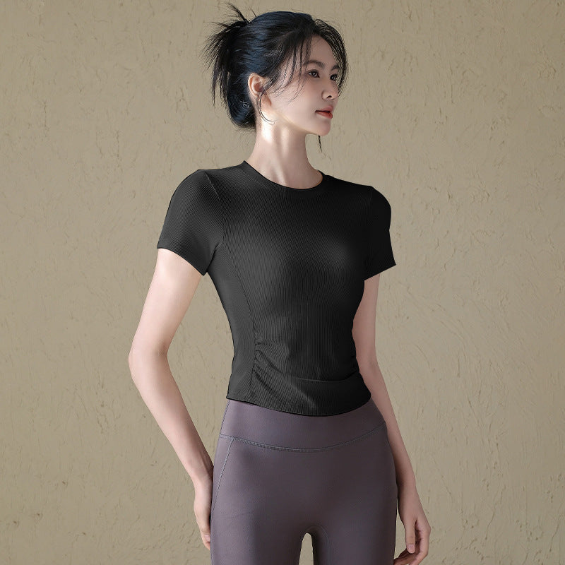 Slim slimming running sports training fitness T-shirt short sleeves