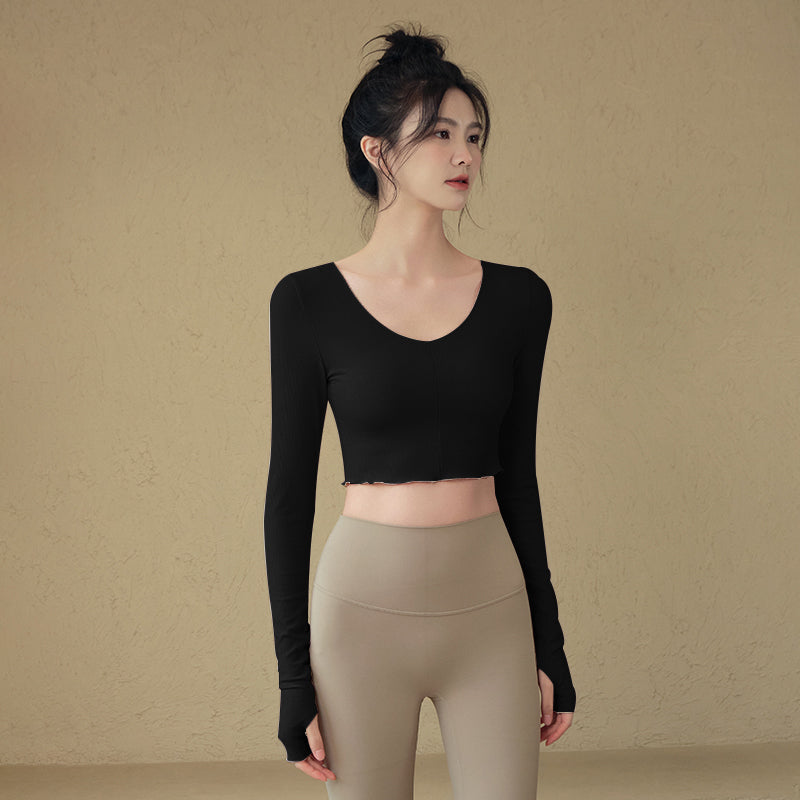 Slim fit short sporty long sleeves