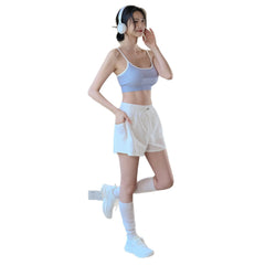Loose, Lightweight, Breathable, Fake two-piece yoga exercise gym shorts