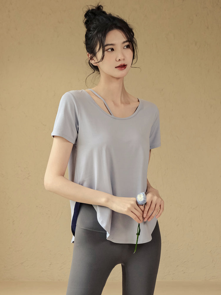 Loose quick-dry yoga t-shirt