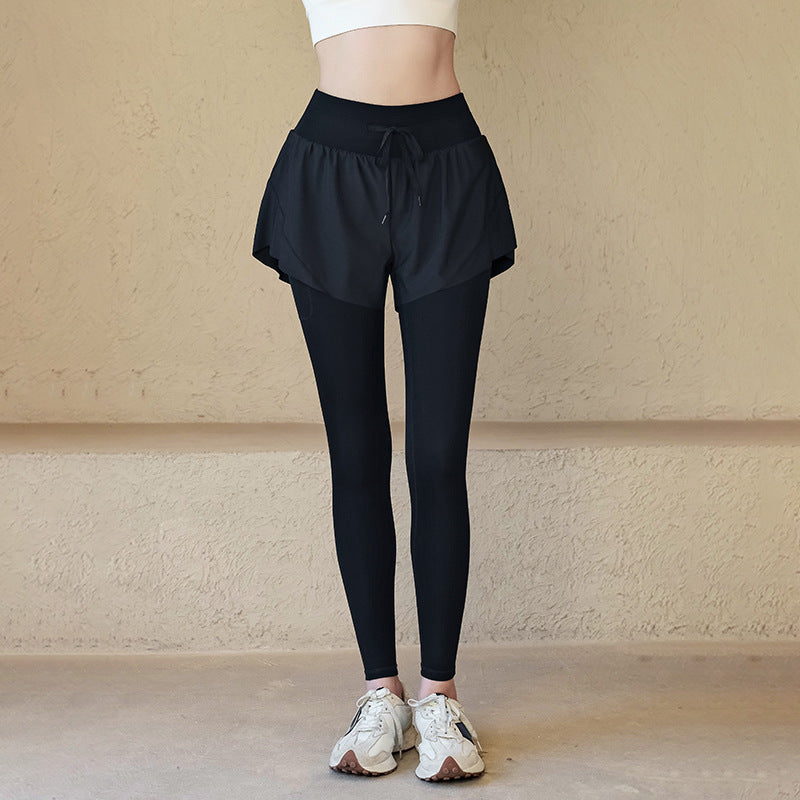 Two-Layer Style Fitness Pants