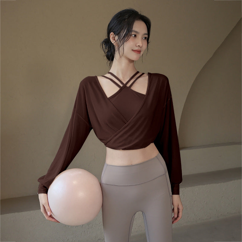 Temperament mesh long sleeves