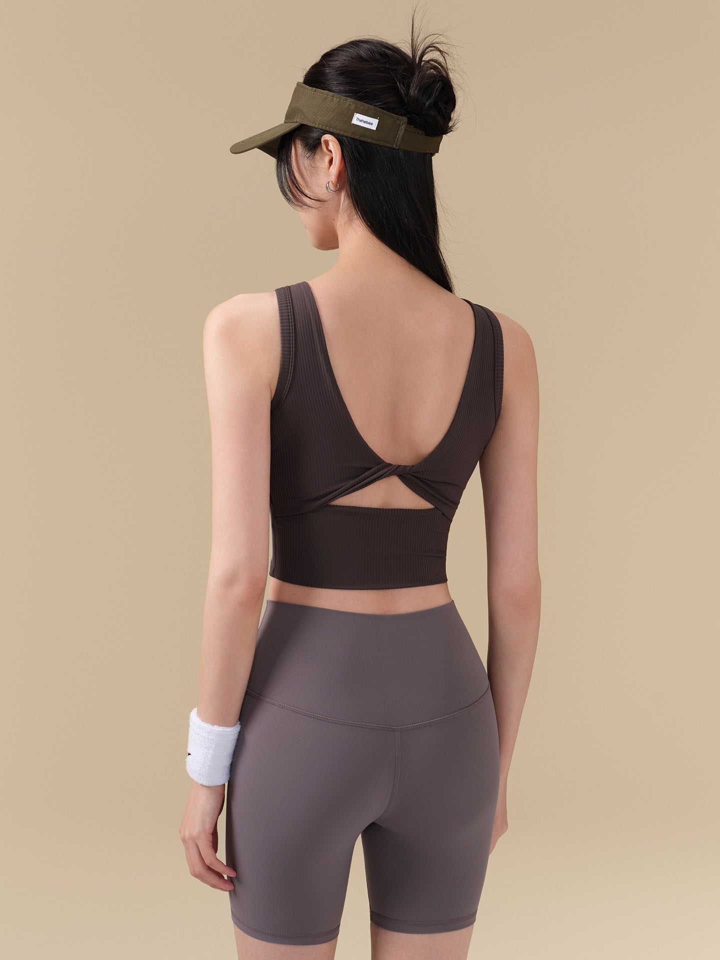 Ribbed back sports fitness vest