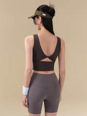 Ribbed back sports fitness vest