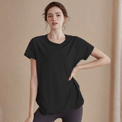 Loose slimming sports T-shirt short sleeves