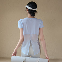 Loose, Casual, Breathable, Thin wear over sports and fitness tops with short sleeves