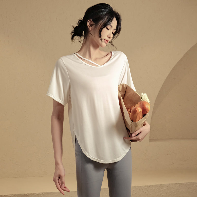 Loose quick-dry yoga t-shirt