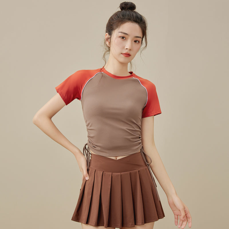 Waist slimming short sleeves