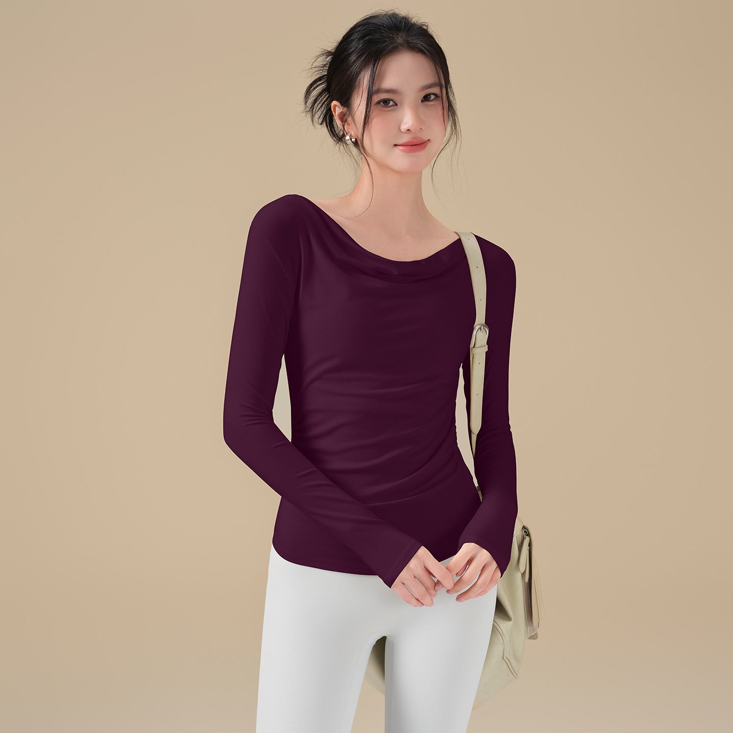 Autumn and winter style swing collar sports long sleeves