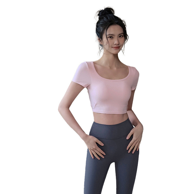 Sexy Back Short Sleeve With Pads