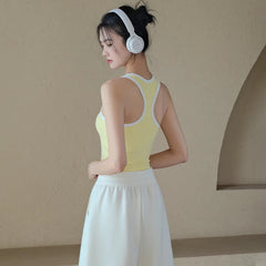 Shock-resistant breast-closing gym bra