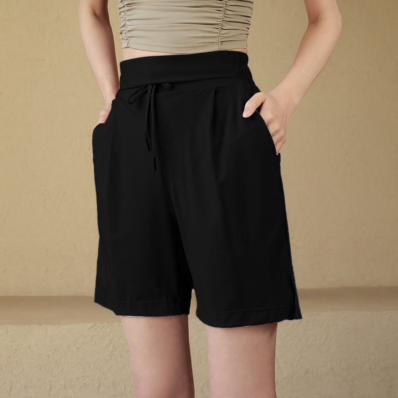 Loose high-waisted cropped pants