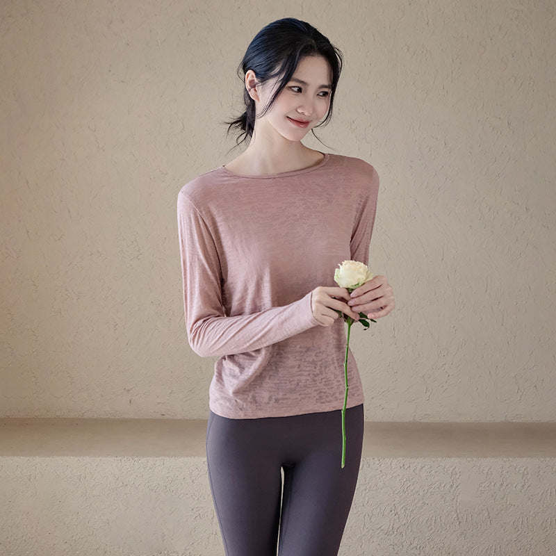 Loose slimming long-sleeve cover-up