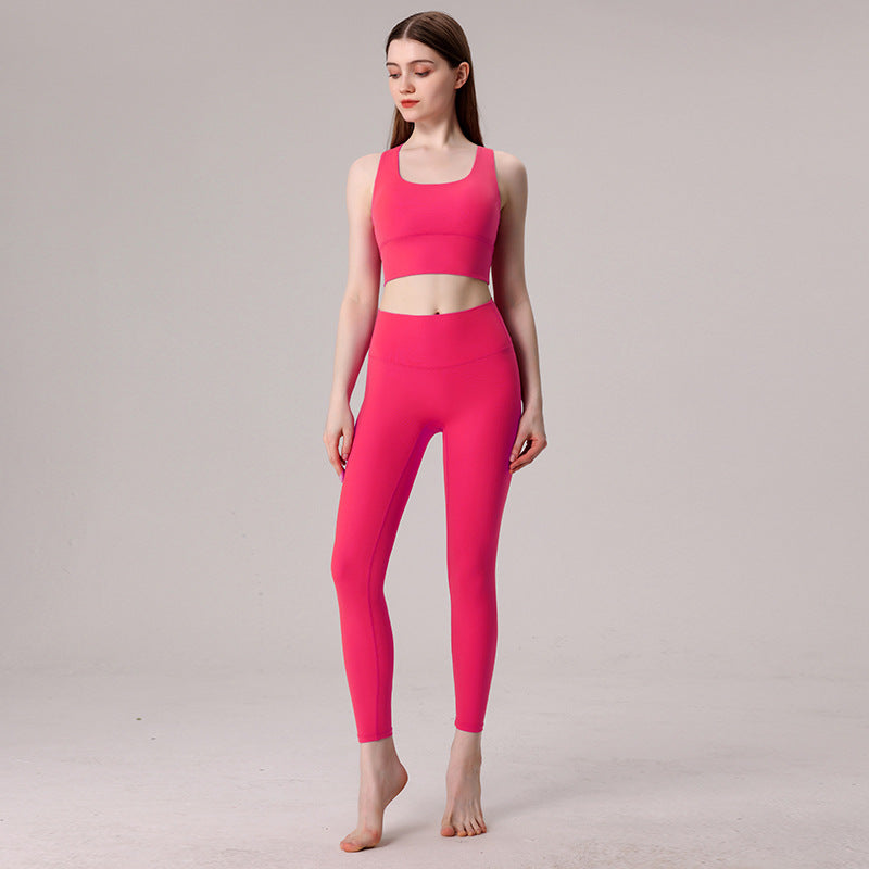 Crossed strap tight two-piece set