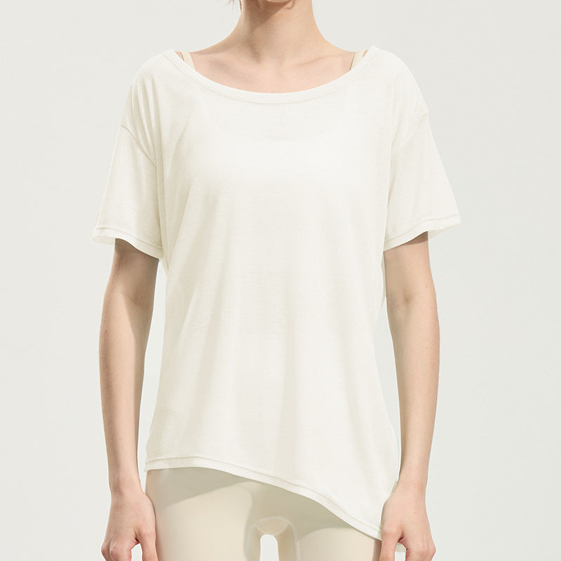 Loose cool sunscreen quick-drying clothing with side slits