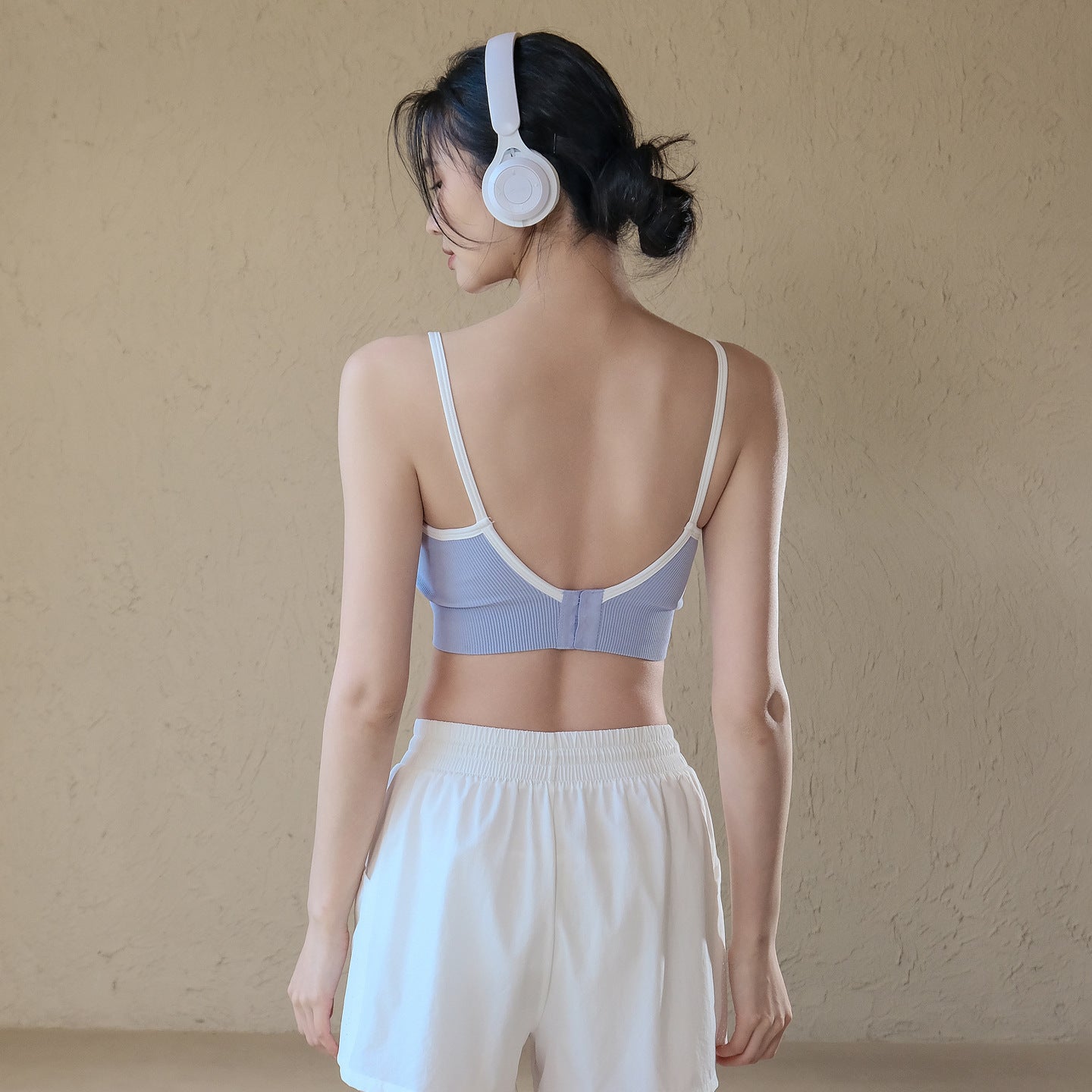 High-end sexy skin-friendly all-in-one fitness shockproof gathered sports beauty back bra