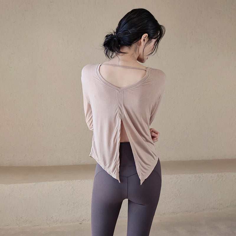 Loose breathable long-sleeve cover-up