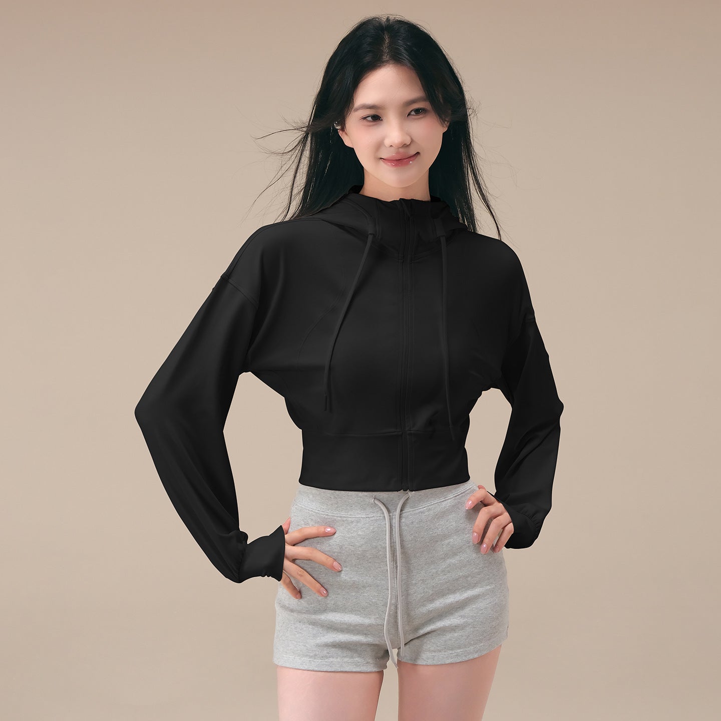 New Pilates fitness training long-sleeved loose casual jacket
