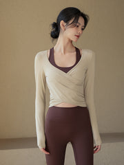 Slim and slim sports long-sleeved cover-up