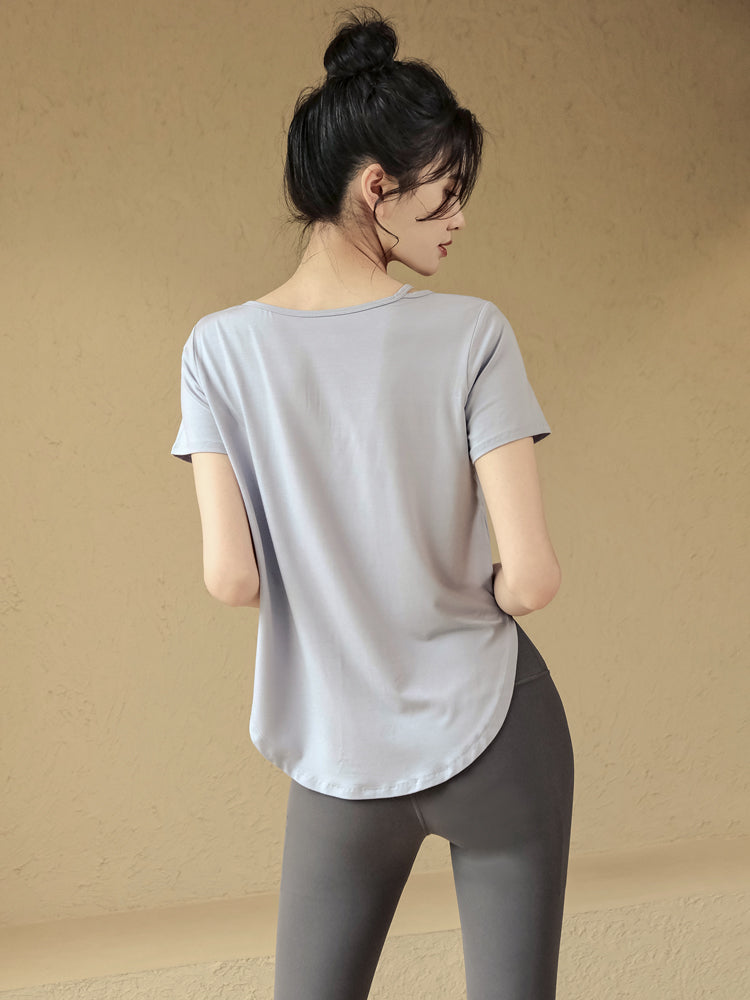 Loose quick-dry yoga t-shirt