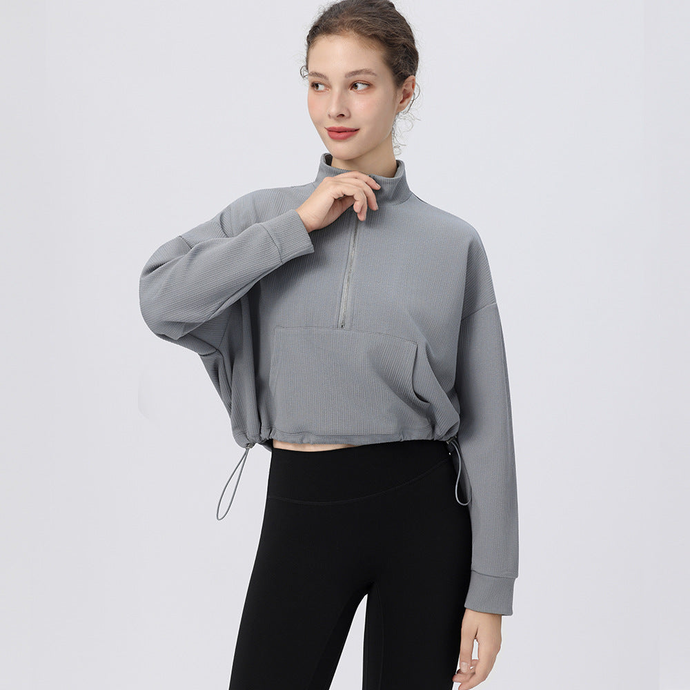 Loose, Breathable, Running stand-up collar and long sleeves