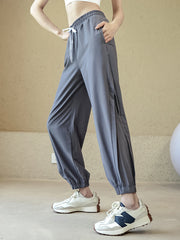 Loose Fit Joggers Quick Dry Lightweight Pants Breathable Cuffed Trousers Casual Sports Sweatpants