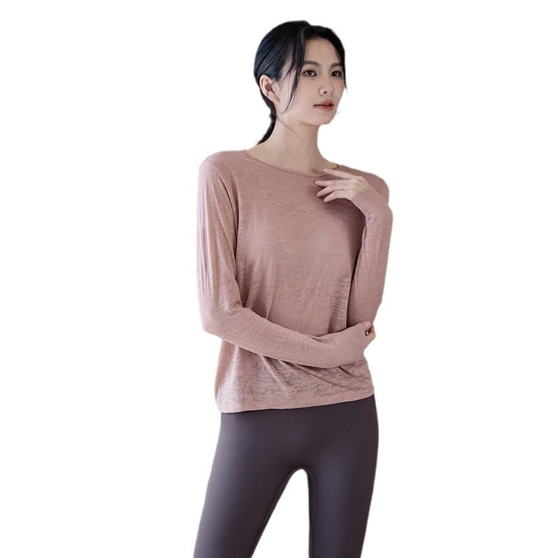 Loose slimming long-sleeve cover-up